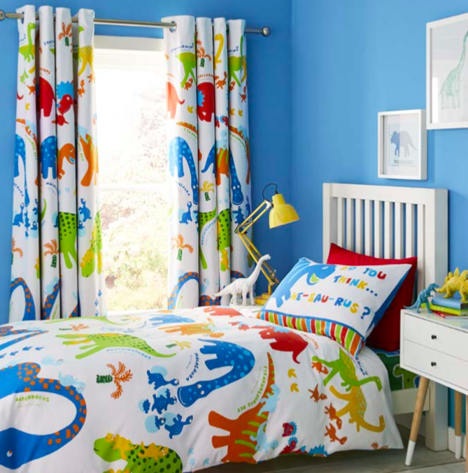 Dino Bright Quilt cover